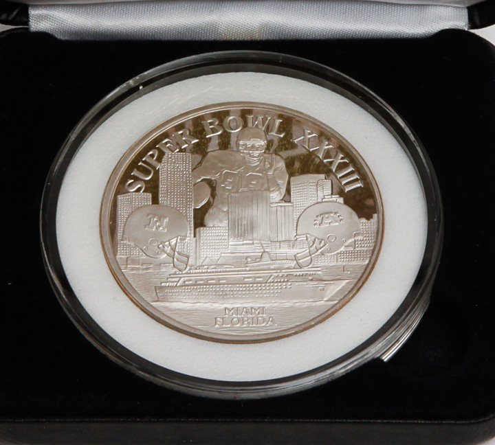 Silver Anniversary Super Bowl Commemorative Coins