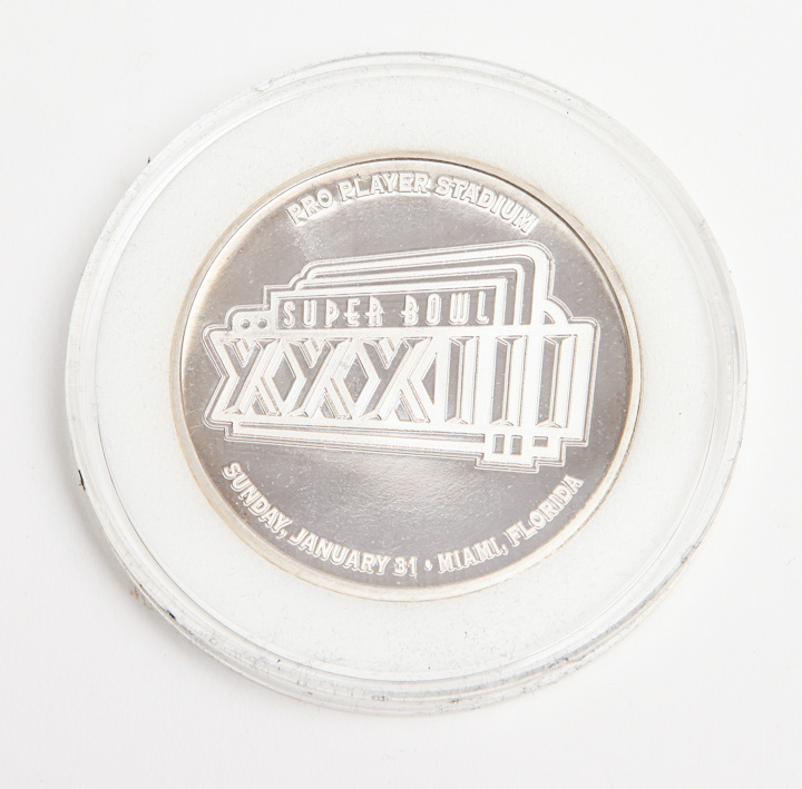 Silver Anniversary Super Bowl Commemorative Coins