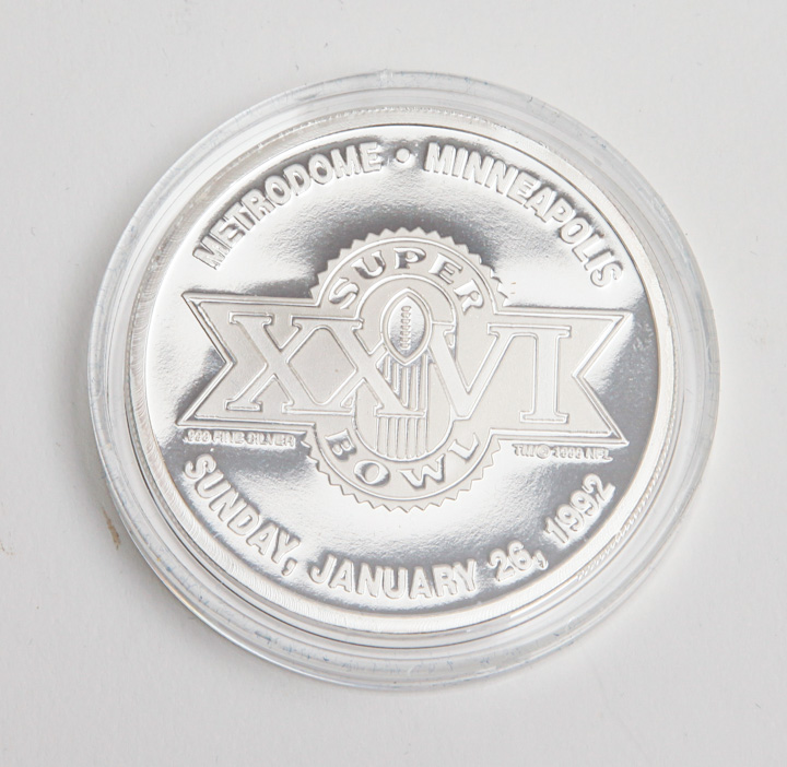 Silver Anniversary Super Bowl Commemorative Coins