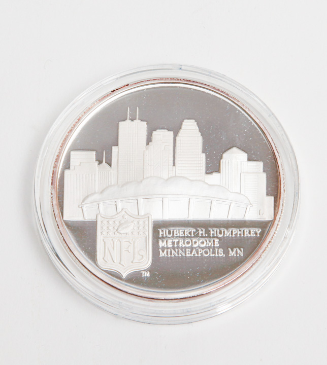 Silver Anniversary Super Bowl Commemorative Coins