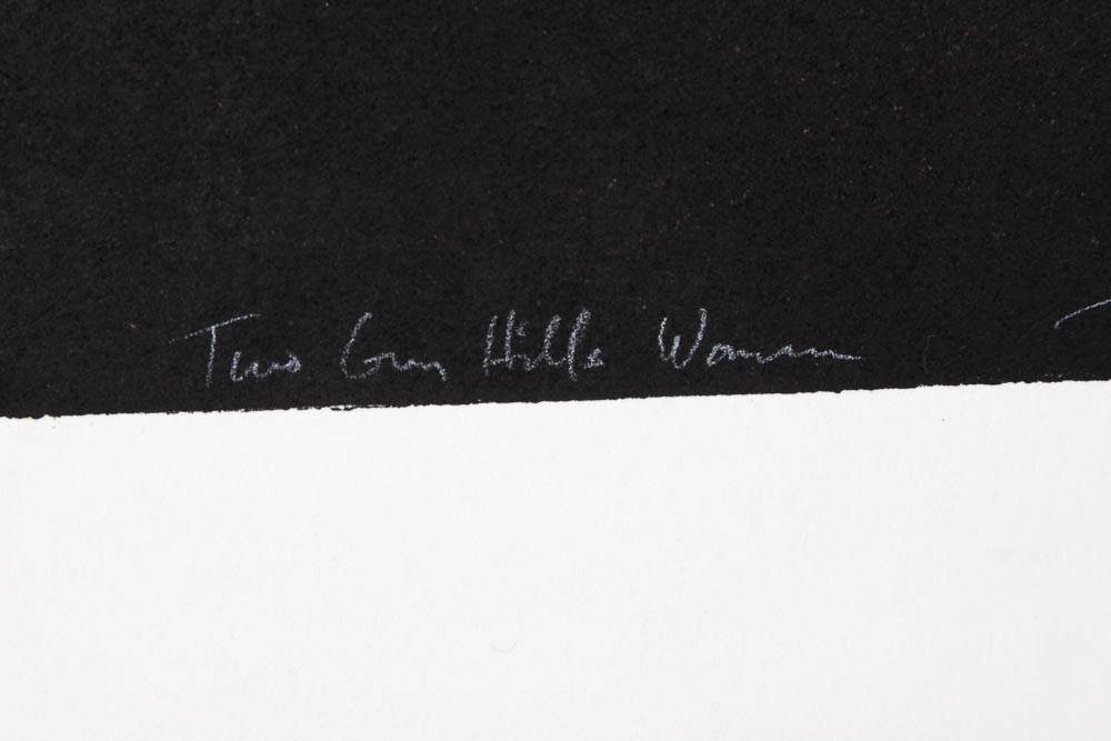 Signed Intaglio Print, "Two Gun Hills Woman"