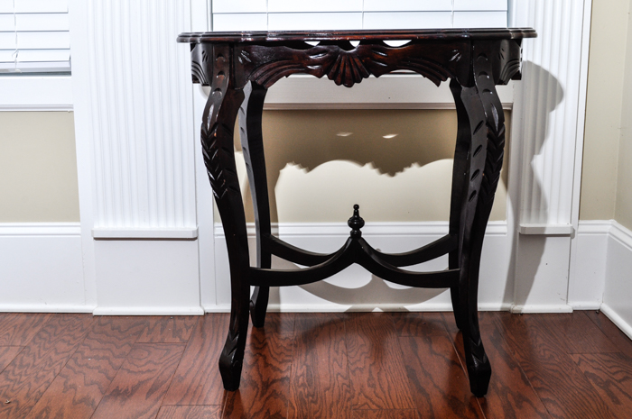Oval Mahogany Side Table