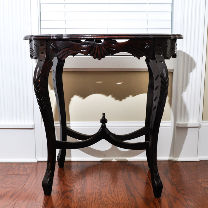 Oval Mahogany Side Table