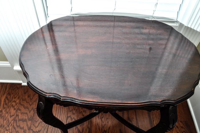 Oval Mahogany Side Table