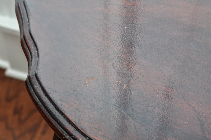 Oval Mahogany Side Table