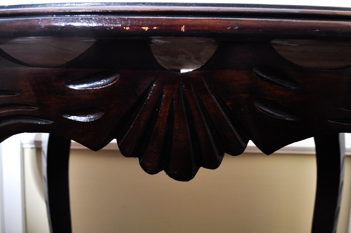 Oval Mahogany Side Table