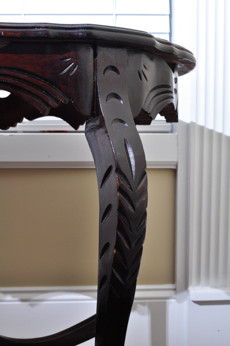 Oval Mahogany Side Table