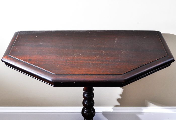 Mahogany Demi Lune Table