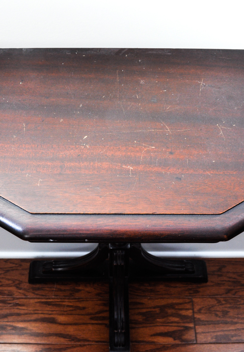 Mahogany Demi Lune Table