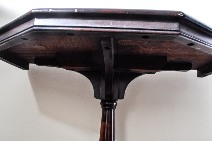 Mahogany Demi Lune Table
