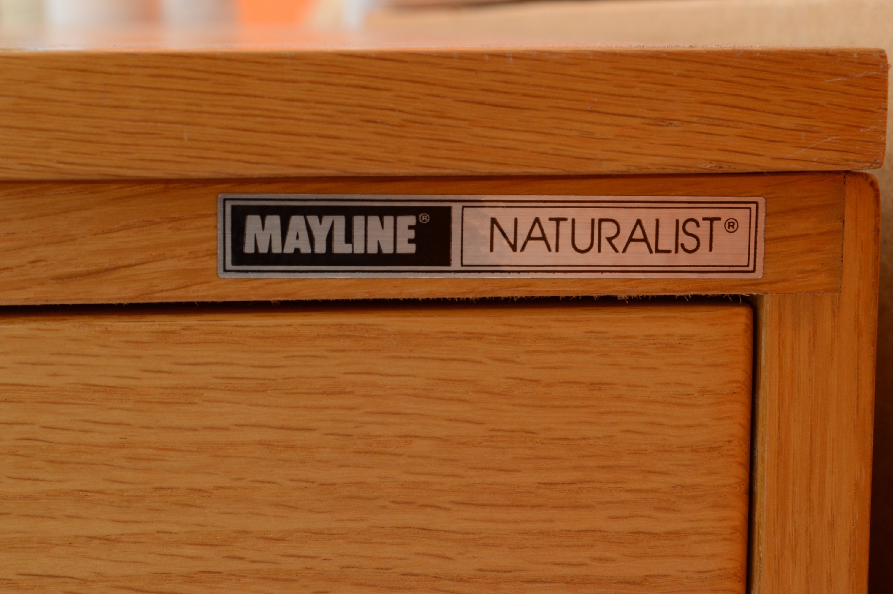 Mayline 10 Drawer Oak Flat Blueprint Cabinet