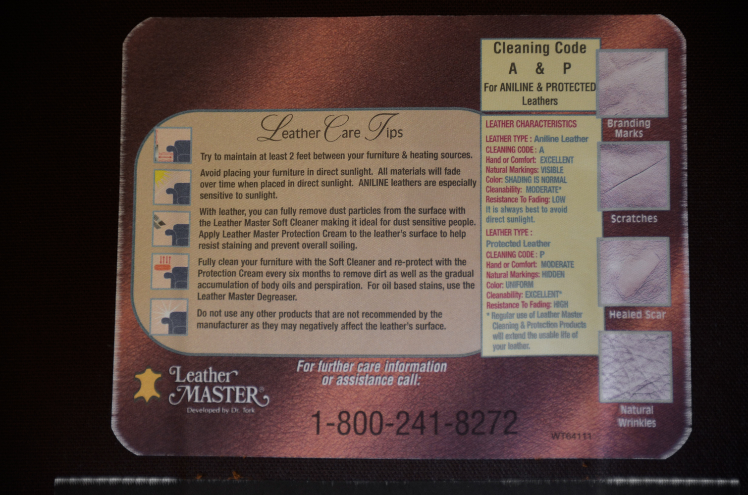 Contemporary Button-Tufted Leather Armchair by Leathercraft