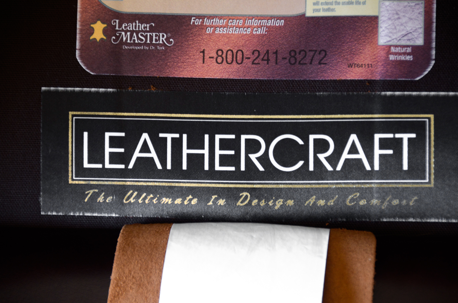 Contemporary Button-Tufted Leather Armchair by Leathercraft