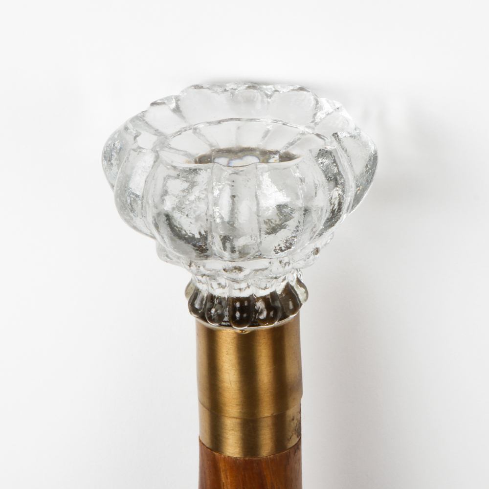 Vintage Crystal Handled Walking Cane