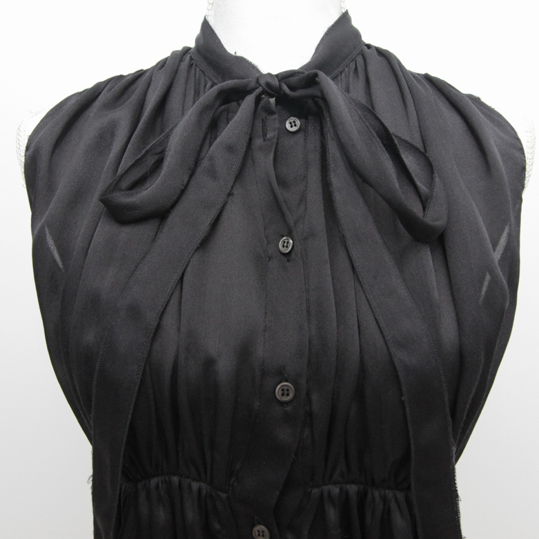 Women's Prada Black Silk Top