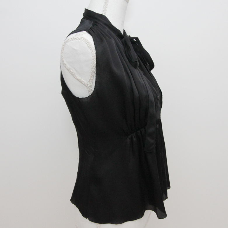 Women's Prada Black Silk Top