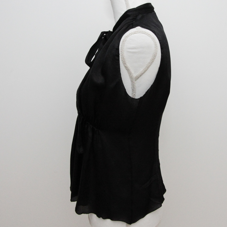 Women's Prada Black Silk Top