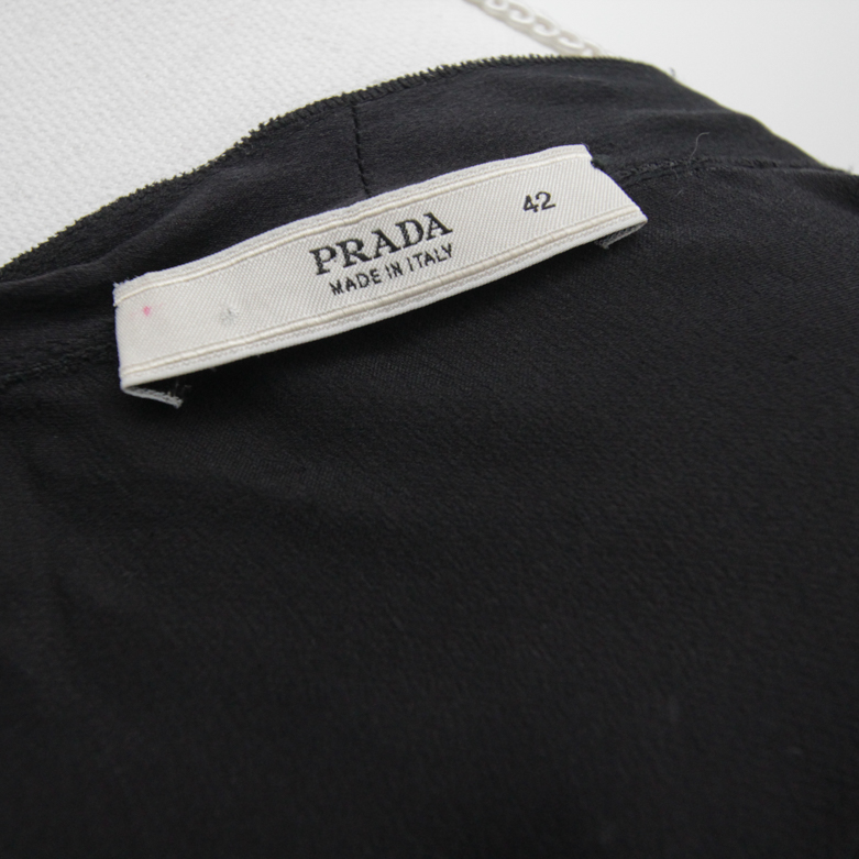 Women's Prada Black Silk Top