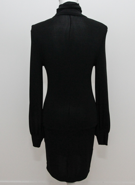 Balenciaga Black Turtleneck Dress