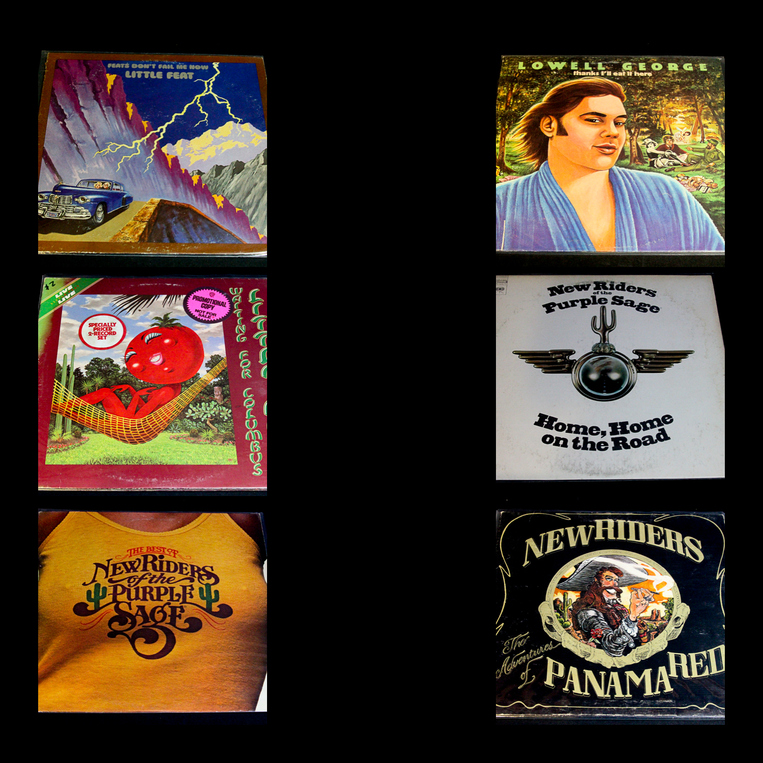 Riders of Purple Sage, Little Feat and Other Country Rock/Pop LPs