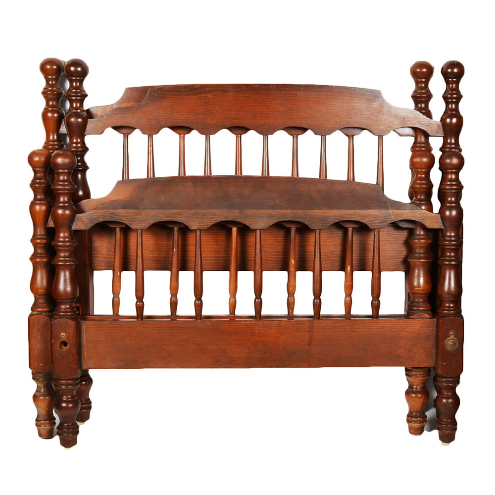 Vintage Cannonball Style Twin Size Bed Frames