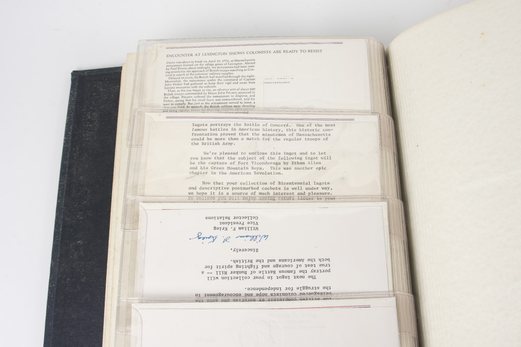 First Edition Sterling Silver Ingots of the Bicentennial Council of the Thirteen Original State