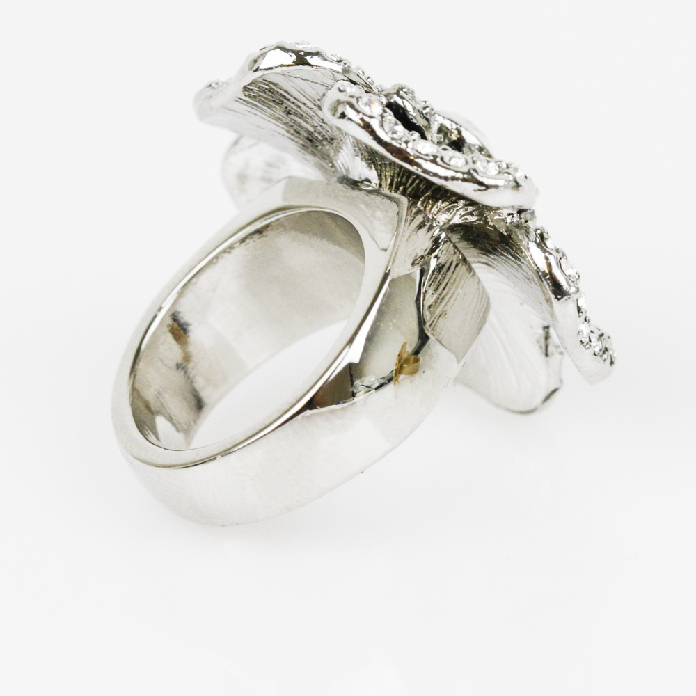 Pair of Lia Sophia Floral Statement Rings