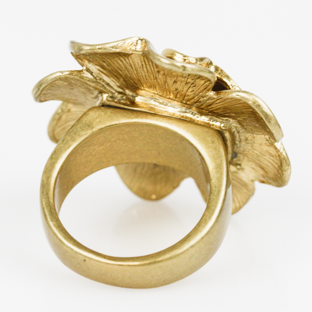 Pair of Lia Sophia Floral Statement Rings