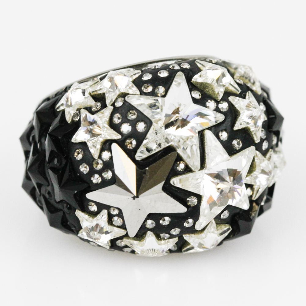 Swarovski Crystal Star Studded Dome Ring