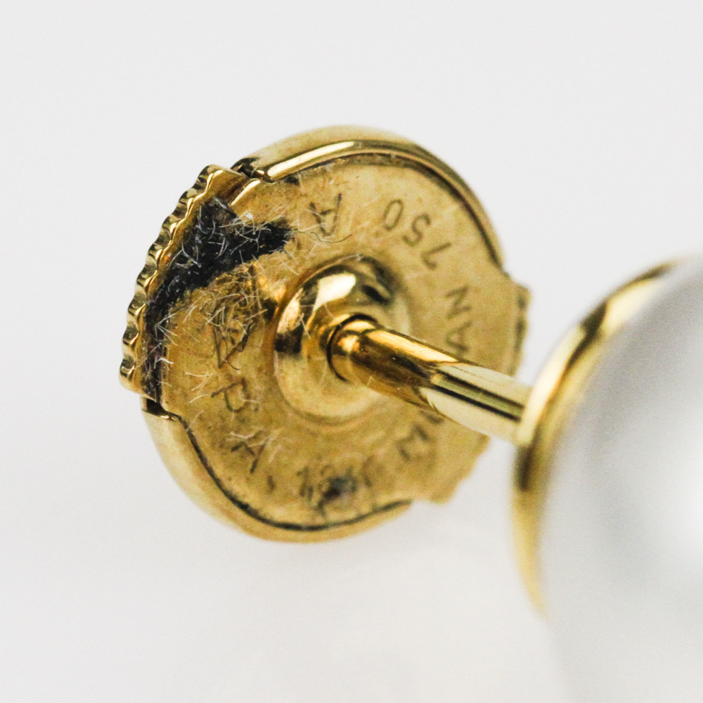 Kailis 18K Yellow Gold and Cultured Pearl Tie Tack with COA