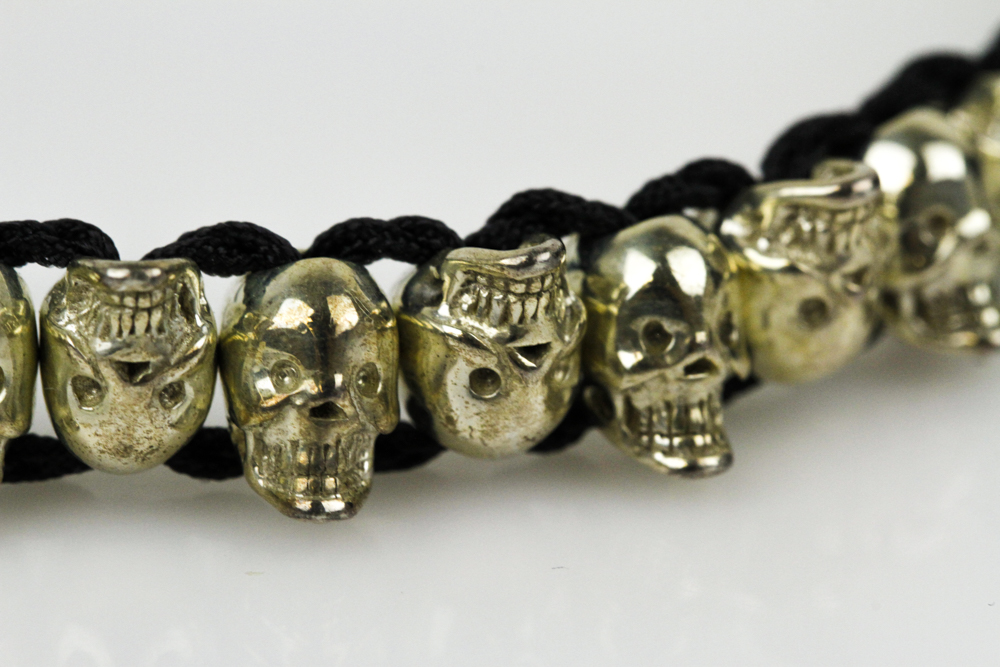 Links of London Sterling Silver Skull Friendship Bracelet
