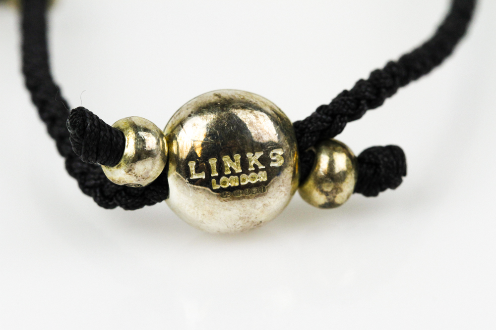 Links of London Sterling Silver Skull Friendship Bracelet
