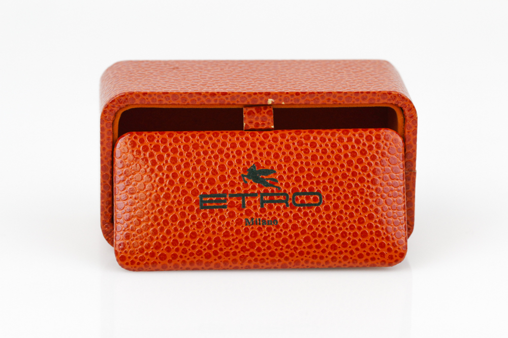 Etro Stainless Steel and Enamel Cufflinks