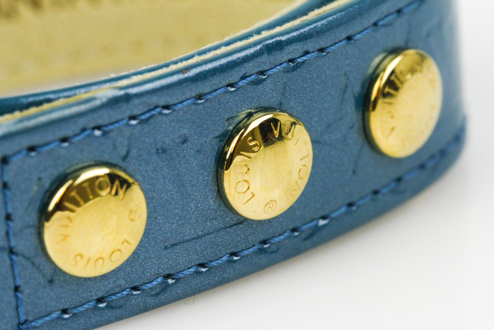 Louis Vuitton Turquoise Vernis Leather Bracelet