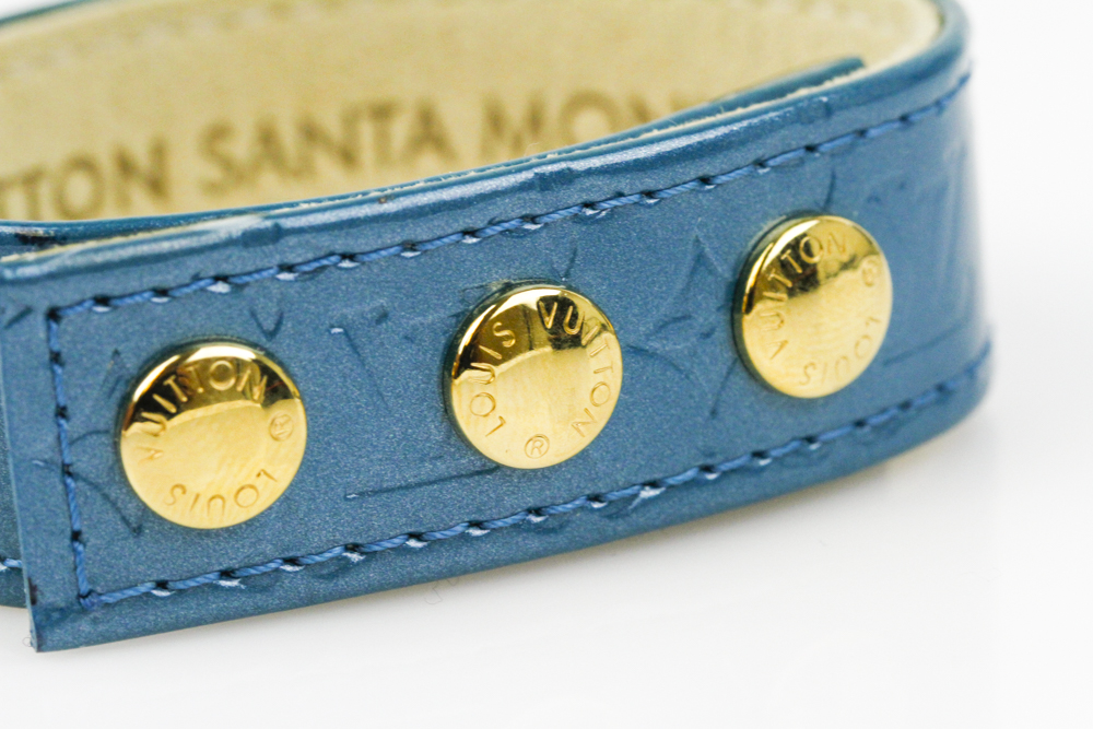 Louis Vuitton Turquoise Vernis Leather Bracelet