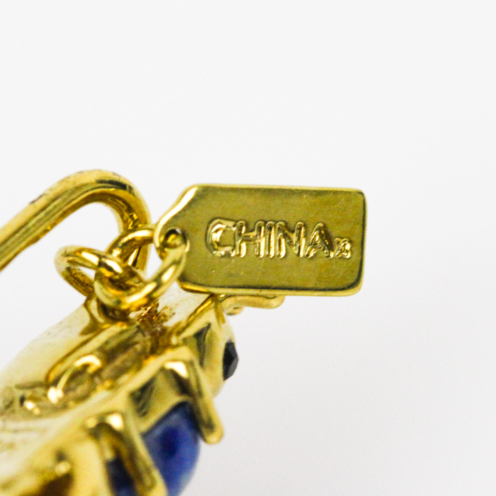 Coach and Tony Duquette Beetle Stick Pin with Semi-Precious Stones