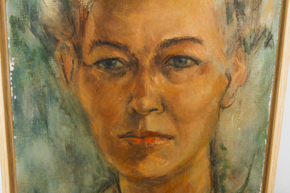 Oil on Canvas Portrait of Woman