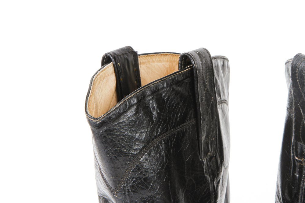 Men's Vintage Snakeskin Leather Roper Boots