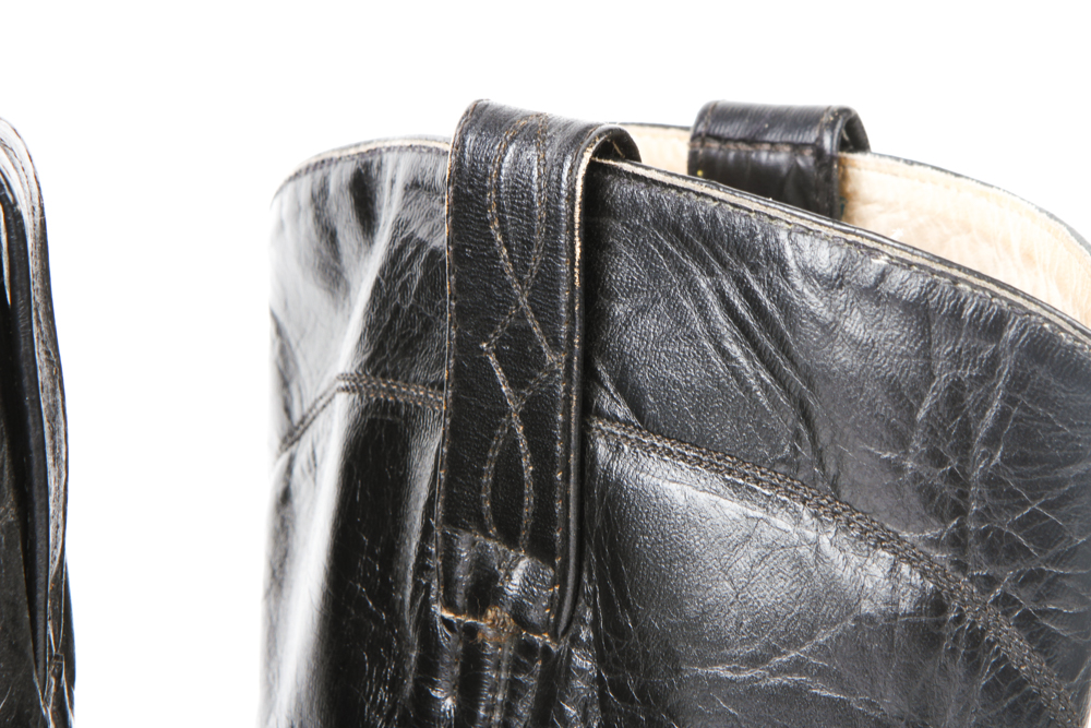 Men's Vintage Snakeskin Leather Roper Boots