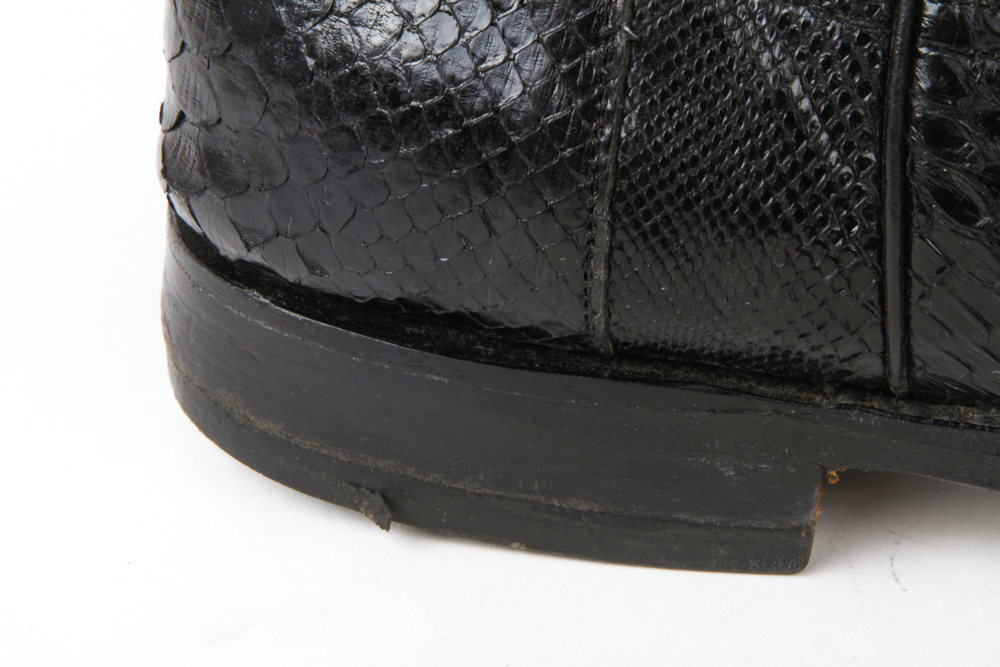 Men's Vintage Snakeskin Leather Roper Boots