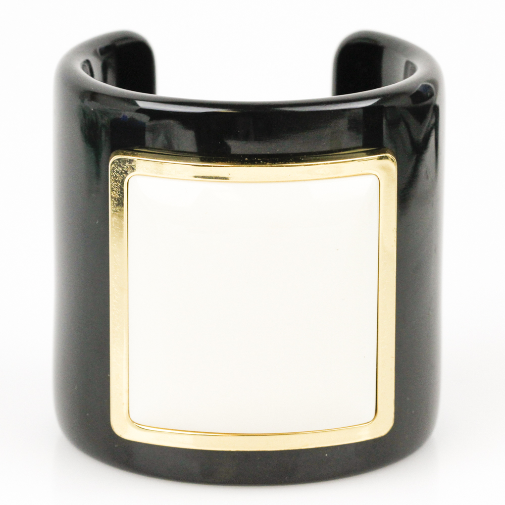 Tory Burch Black Lucite Cuff
