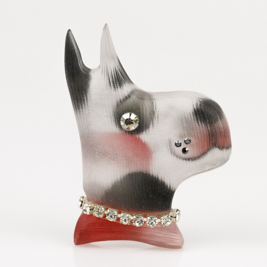 Handcrafted Alexis Bittar Dog Brooch