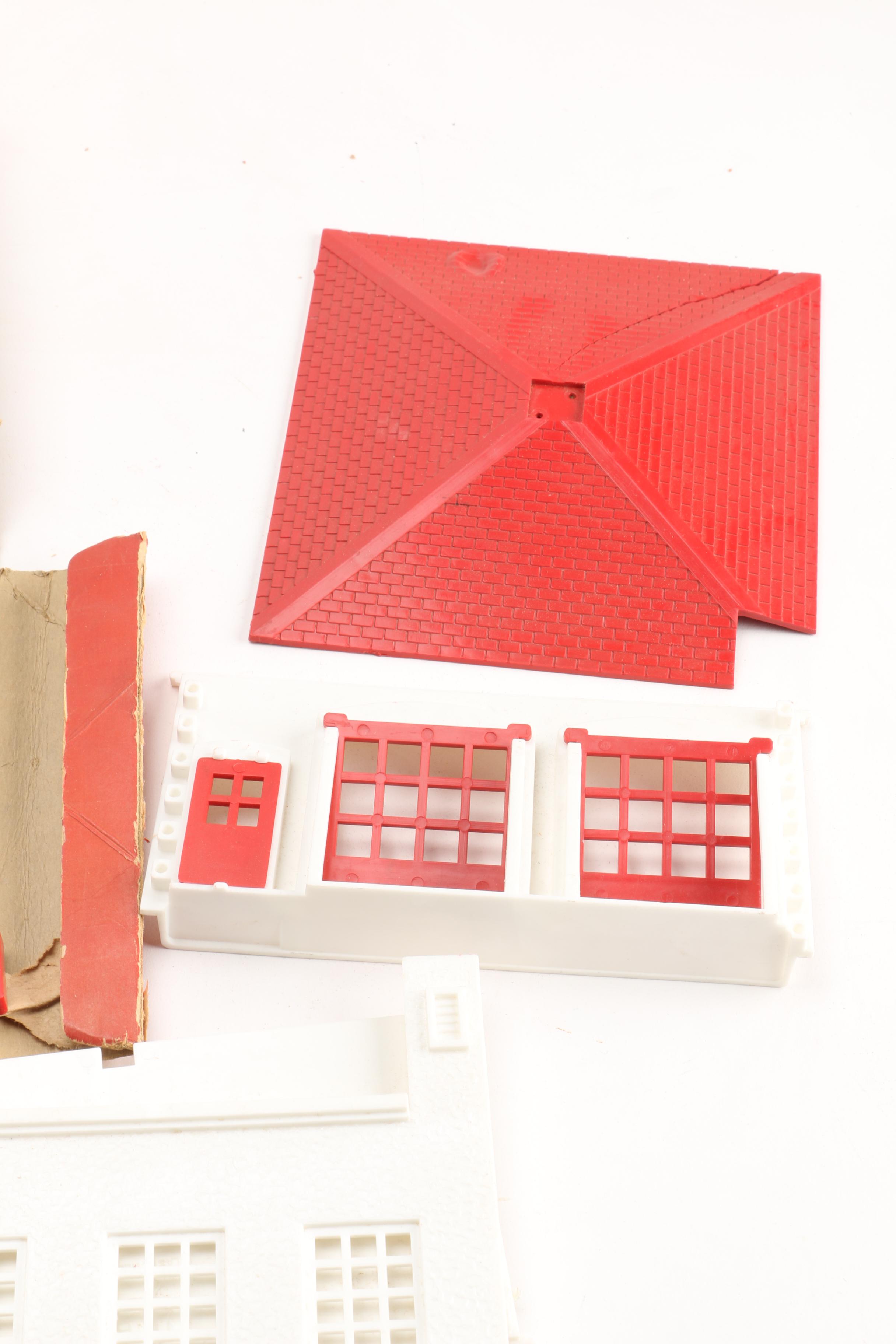 1950s-1960s Collection of Plasticville Building Sets