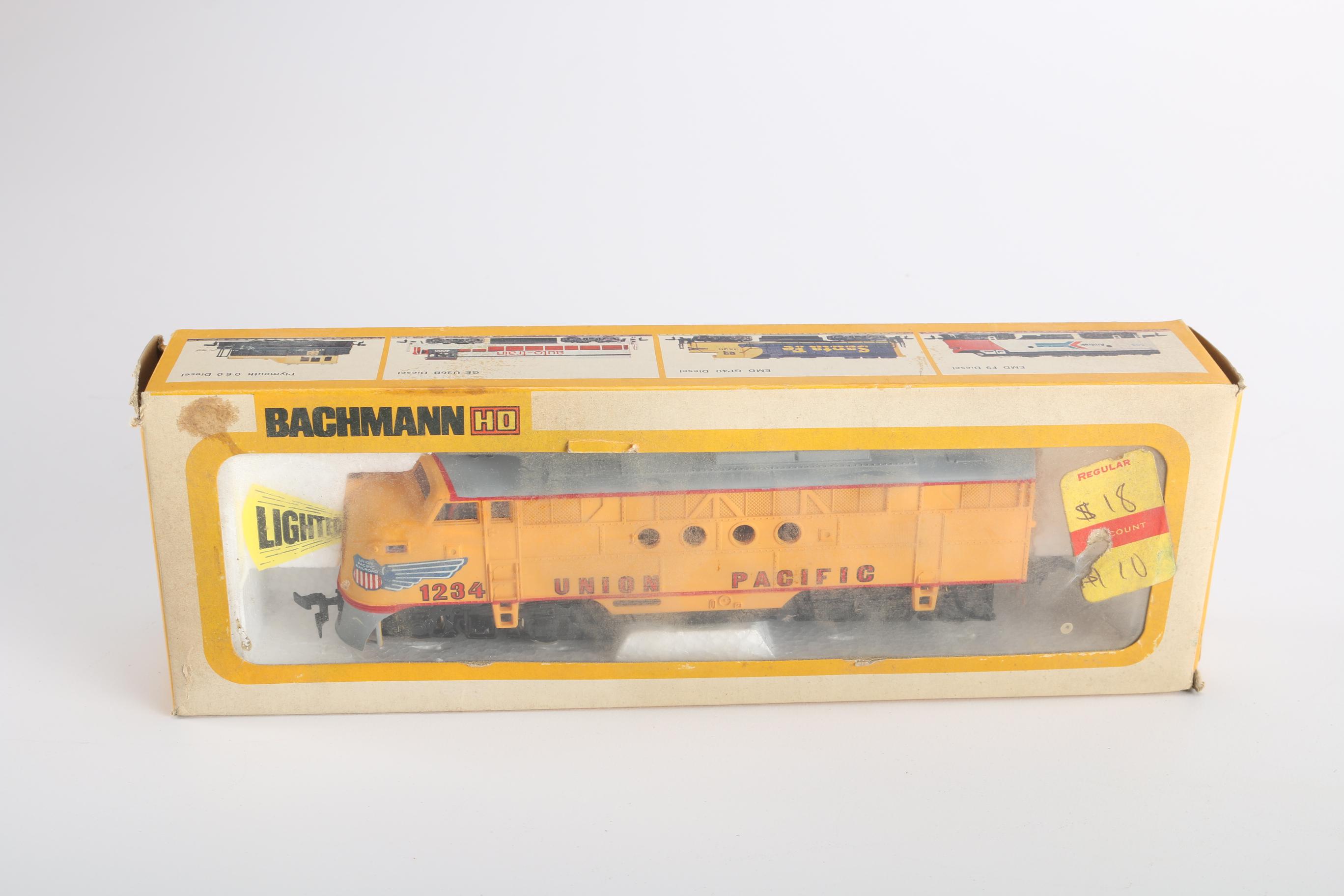 Collection of Bachman HO Scale Model Electric Train Cars