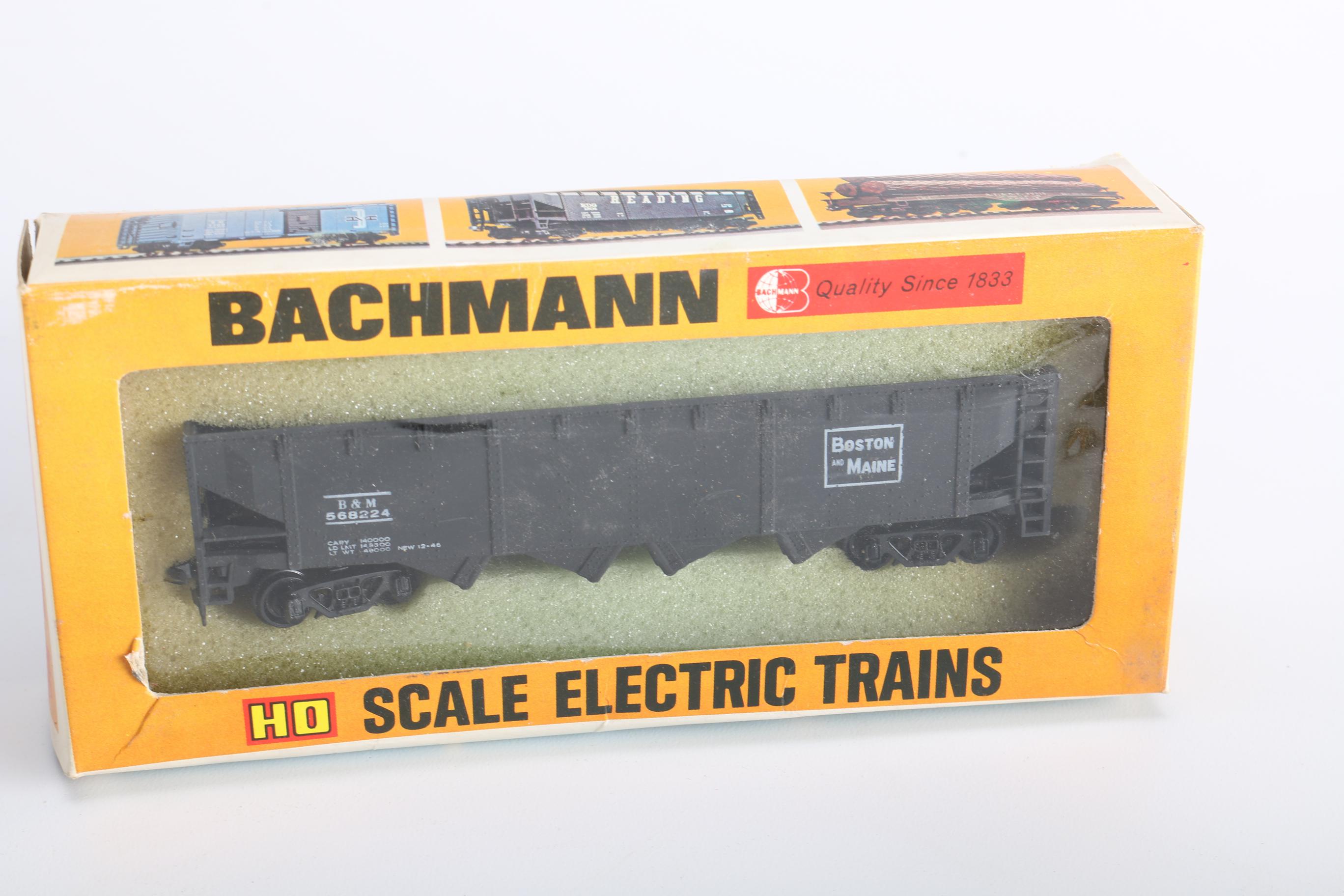 Collection of Bachman HO Scale Model Electric Train Cars