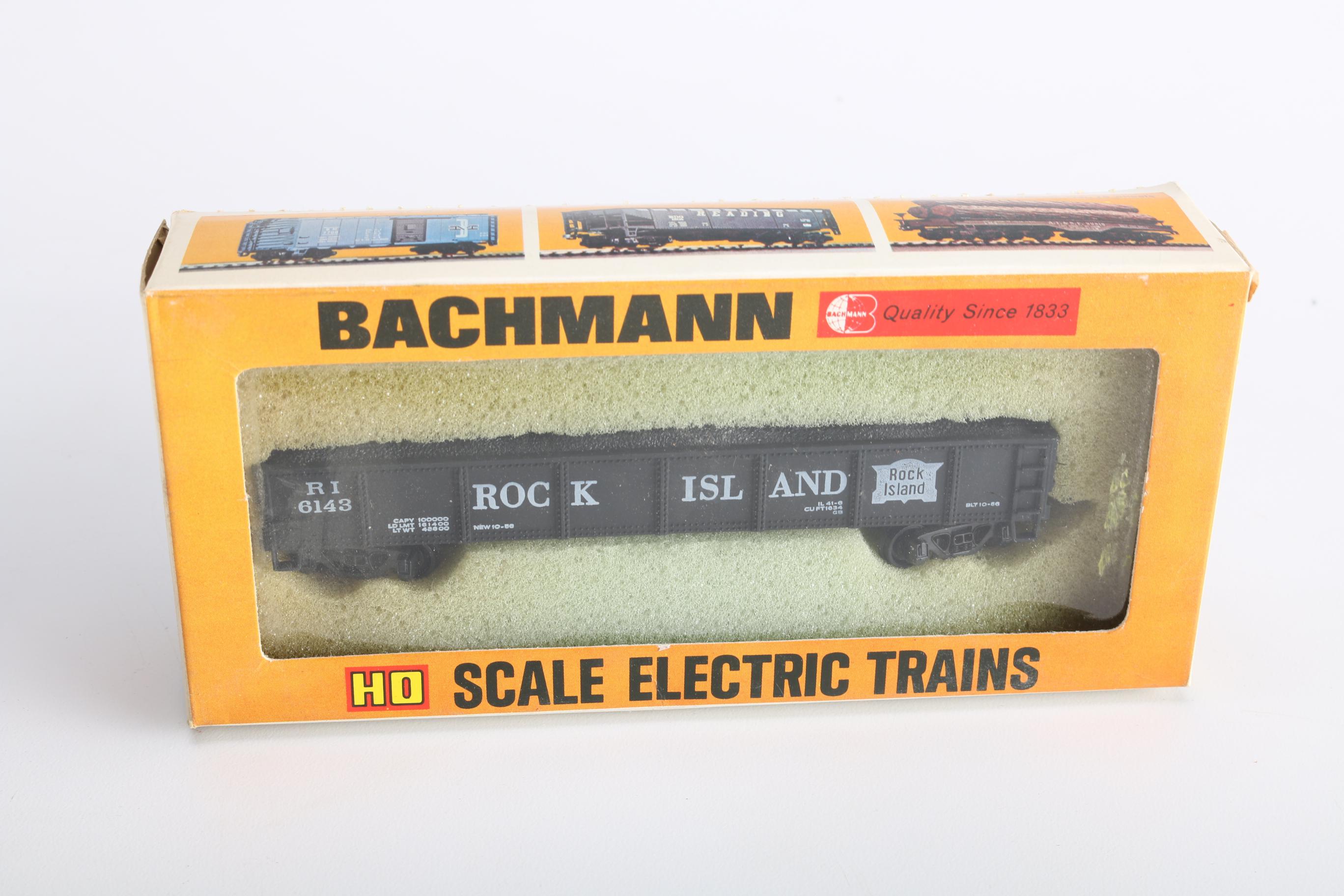 Collection of Bachman HO Scale Model Electric Train Cars