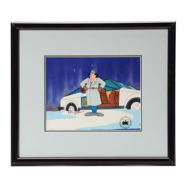 Autographed Inspector Gadget" Limited Edition Animation Cel