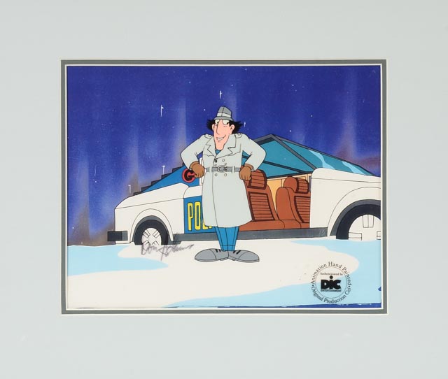 Autographed Inspector Gadget" Limited Edition Animation Cel