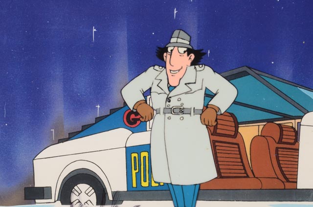 Autographed Inspector Gadget" Limited Edition Animation Cel