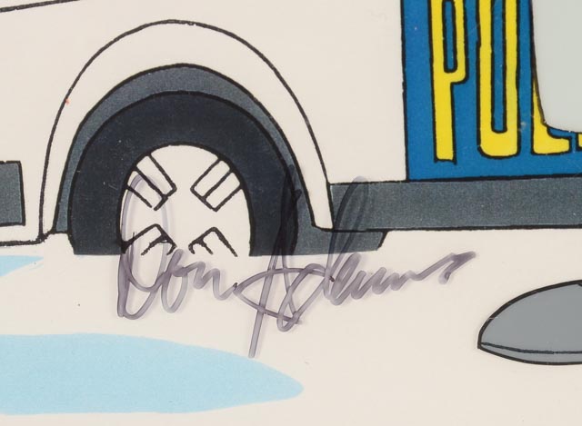 Autographed Inspector Gadget" Limited Edition Animation Cel